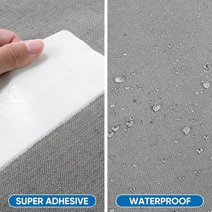 Oversized Canvas Patch 16 "x31, Self-Adhesive Waterproof Canvas Patch Set for Repairing Tents, Couch, Boat Covers, Camping Chairs, Awnings, Car Seats.(Gray)