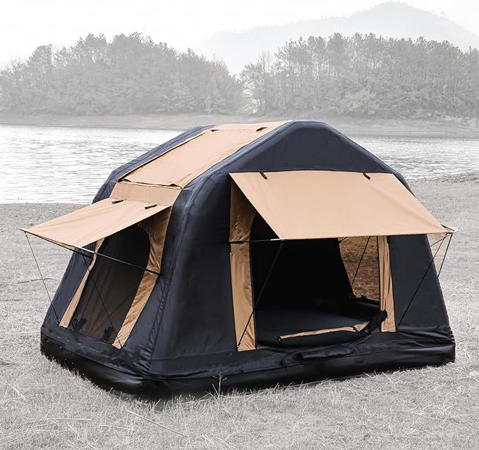 4x4 Offroad Car Roof Top Tent, Outdoor Portable 2-3 People Amphibious Inflatable Floating Tents for SUV,Truck and Universal Auto Self-Driving Touring Camping