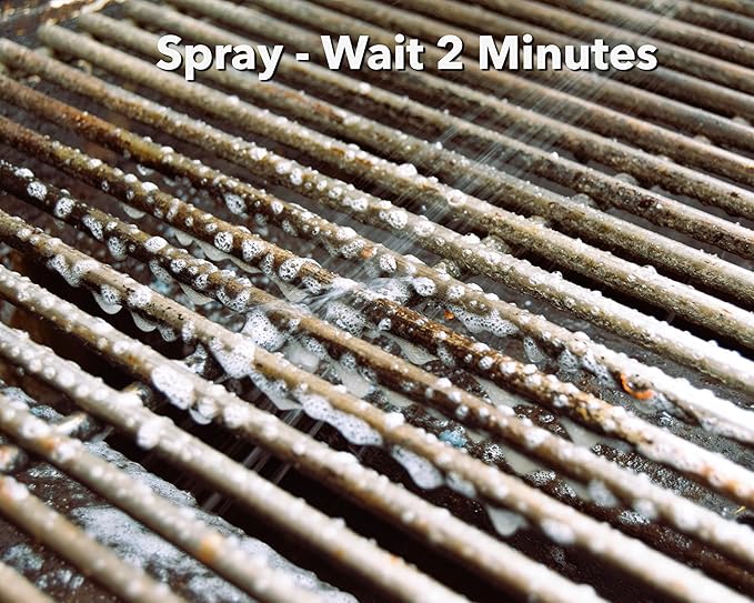 Q-Swiper 2-Minute Miracle Grill & Grate Cleaner | Fast-Acting and Non-Toxic | Cleans and degreases BBQ and Oven cooking grates, racks and walls | Use on Exterior too | Includes Scrub Clean Cloth