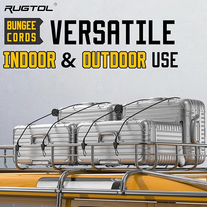 Bungee Cords with Hooks, Upgrade 30pcs Assortment Heavy Duty Outdoor with 24'' 32'' 48'' Adjustable Bungee Cords, 10'' J Hooks Cord, 6" Canopy Tarp Ball Ties and Tarp Clips Drawstring Organizer Bag