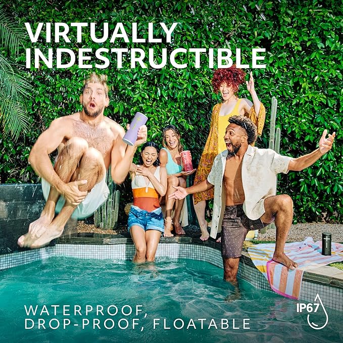 Ultimate Ears Boom 4 Portable Waterproof Bluetooth Speaker with 360-Degree Immersive Sound, Outdoor Floating Speaker, 15-Hour Battery, 147ft Range - Red