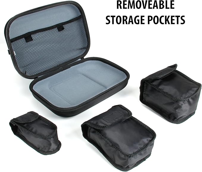 USA Gear Travel Organizer Case for First-Aid Supplies - Organize Band-Aids, Bandages, Alcohol/Anti-Septic Pads, Safety Pins, Thermometers, Scissors, Ice-Packs, Heat Packs, etc. - First Aid Case Only