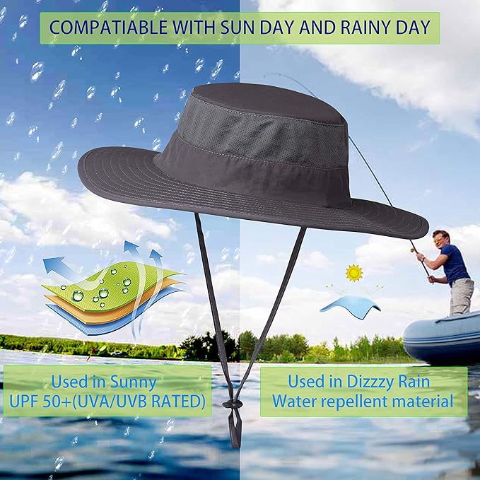 Fishing Hat,Sun Cap with UPF 50+ Sun Protection and Neck Flap,for Man and Women