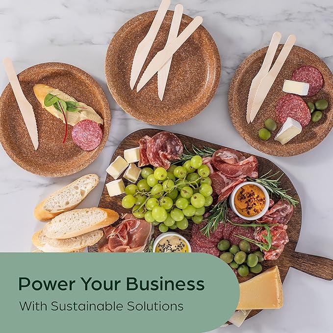 Wooden Disposable Knives - 5400 Piece Wood Compostable Knives - Eco-Friendly Biodegradable Utensils for Party - Free From Plastic Cutlery Set - Disposable Cutlery for Eating - Compostable Utensils