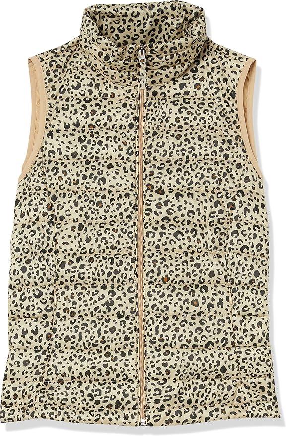 Amazon Essentials Women's Lightweight Water-Resistant Packable Puffer Vest