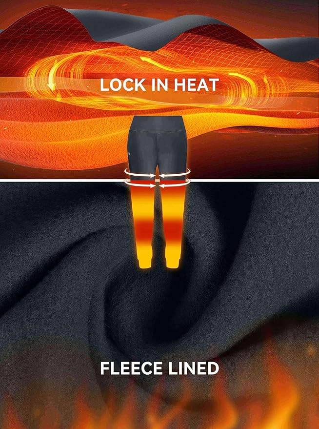 G Gradual Women's Fleece Lined Joggers High Waisted Water Resistant Thermal Hiking Pants Cold Weather Sweatpants with Pockets