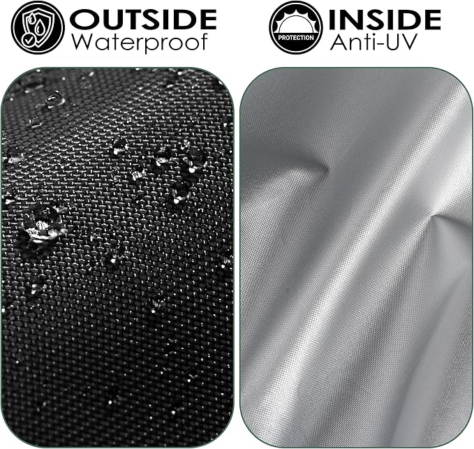 Canopy Replacement Top Cover for 10x10ft Pop Up Canopy Tent with Air Vent, Waterproof UV Protection - for Outdoor, Patio, Event, Garden (Black)