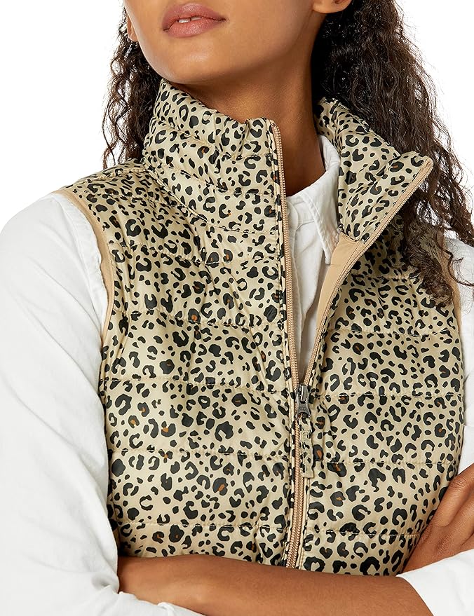 Amazon Essentials Women's Lightweight Water-Resistant Packable Puffer Vest