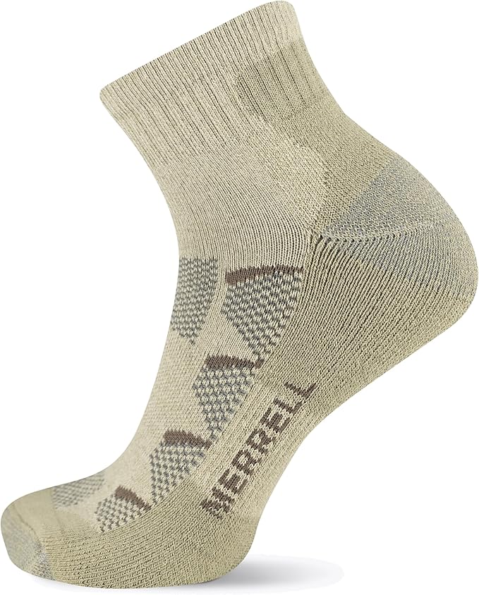 Merrell unisex-adult Men's and Women's Moab Hiking Mid Cushion Socks - Moisture Wicking & Arch Support