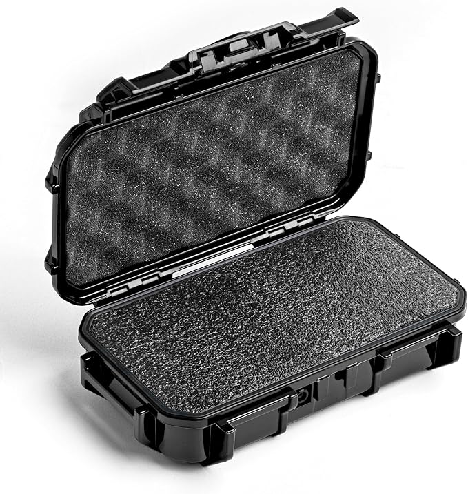 Evergreen ToughBox Tech Organizer – For Camera, Cables, Hard Drives, Compatible with GoPro etc. (Medium, PROFoam, Black)