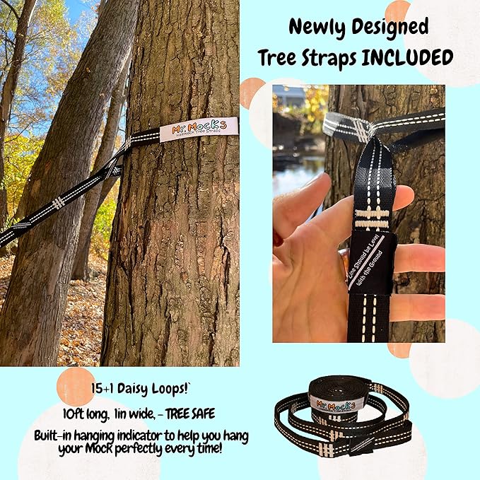 Camping Hammocks | Single Double and Bunk Bed Backpacking Hammock | Featherlite Outdoorsman Survival | hammok hamick hamock | (Midnight Rider, ThirdWheeler)