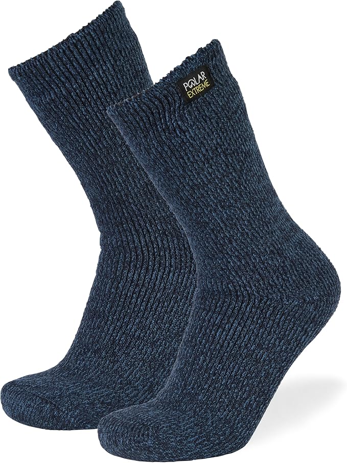 Thermal Hiking Socks – Cushioned, Insulated, Warm para Boots, Men & Women, One Size Fits Most 6-12, 2-Pack