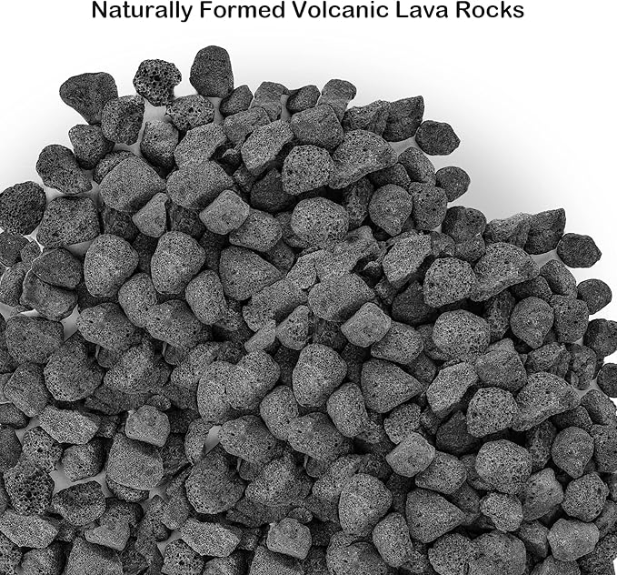 Stanbroil Lava Rock Granules for Gas Log Sets and Fireplaces - 10 lb.Bag (0.8"-1.2")