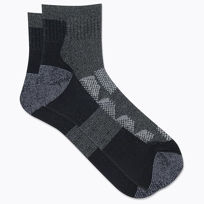 Merrell unisex-adult Men's and Women's Moab Hiking Mid Cushion Socks - Moisture Wicking & Arch Support
