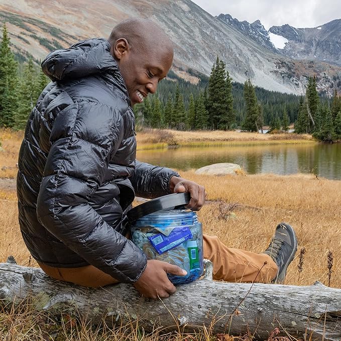 Canister for Backpacking. 4 Sizes: BV500, BV475, BV450, BV425. Bear-Resistant Food Container for Camping, Hiking, Fishing, Hunting, Bikepacking. BearVault is Bear Safe!