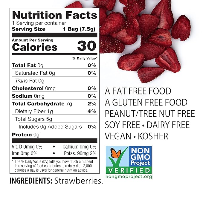 Brothers-ALL-Natural Fruit Crisps, Strawberry, 0.26 Ounce (Pack of 24)