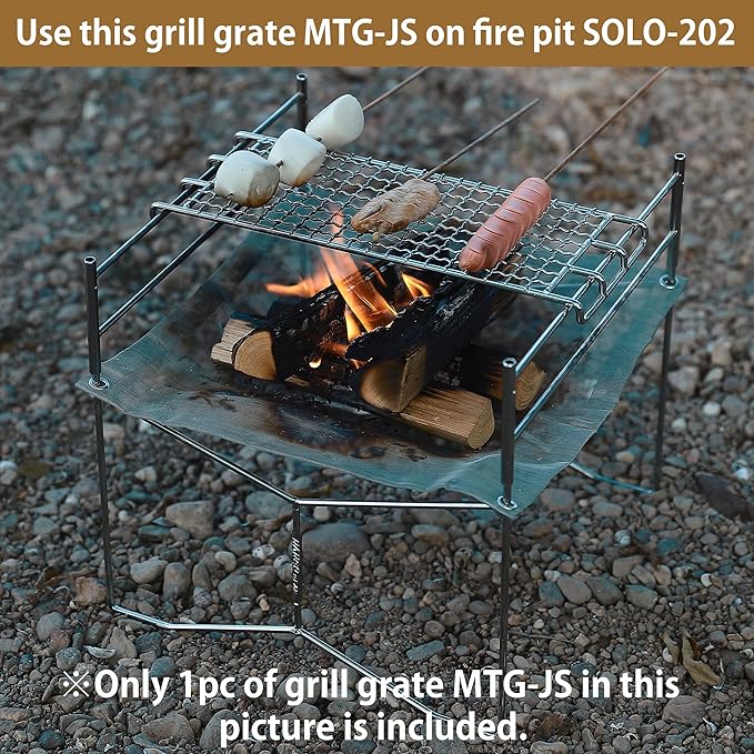CAMPINGMOON 304 Stainless Steel Cooking Grates for Camping Stove Grill Campfire Open Fire MTG-G,MTG-2G,MTG-JS,MTG-JL
