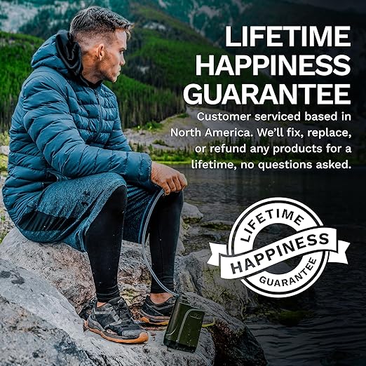 Survivor Filter PRO X - Electric Portable Camping Water Filter - Filters Bacteria, Parasite, Viral