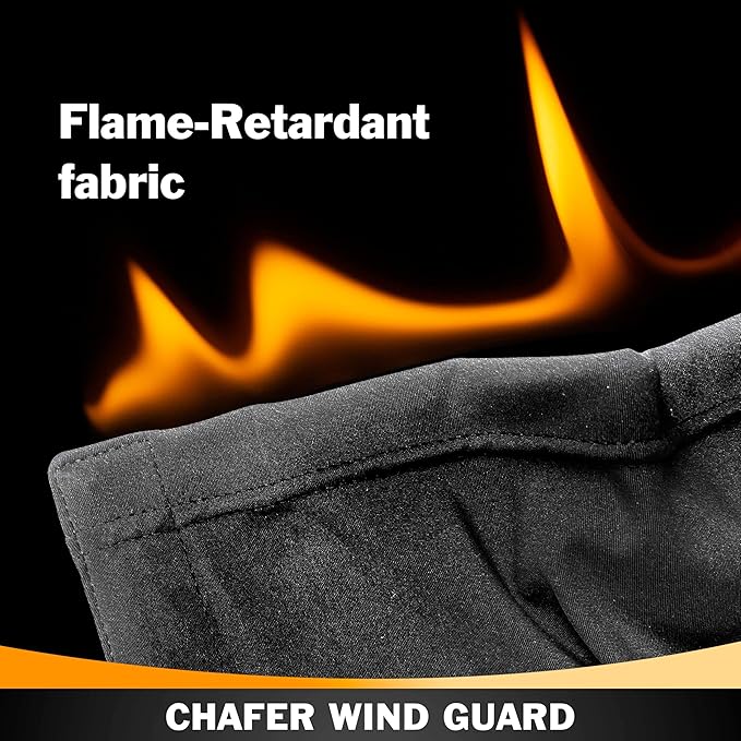 2-Pack Chafer Wind Guard by Peurif,Chafer Stand Cover,Chaffing Buffet Decorative Food Warmer,Flame Retardant Fabric for Parties Buffet,Cover for Indoor & Outdoor Events,Party,Buffet,Catering,Camping