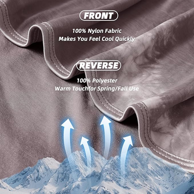 inhand Cooling Blanket Queen Size (90"x90"), Cooling Blankets for Hot Sleepers, Absorbs Heat to Keep Adults Cool for Summer Nights Sweats, Thin Cold Lightweight Blanket for Couch Bed, All Season Use