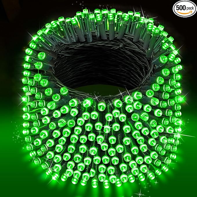 XURISEN 200FT Super Long String Lights, 500 LED 8 Modes & Memory Timer Plug in Twinkle Fairy Lights Decor for Home Xmas Party Wedding