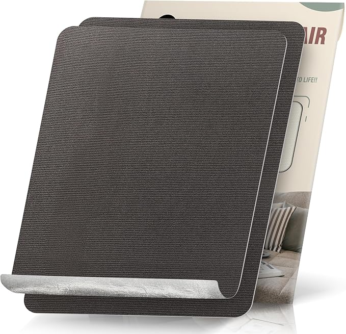 2 Pieces 9 x 11 inch Canvas Repair Patches Canvas Fabric Patch Self-Adhesive Canvas Repair Tape Waterproof Outdoor Gear Repair Patch Kit for Boat Cover Awning Sofa Chair Couch Tent Bag (Black Gray)