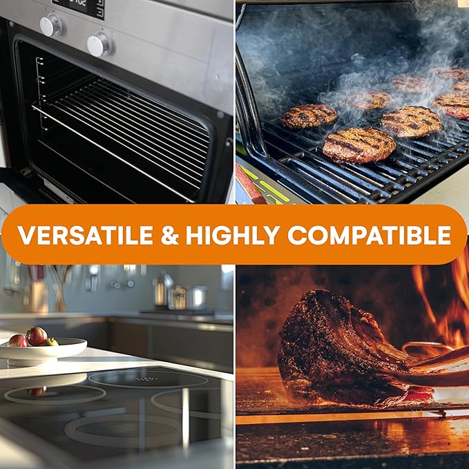 Bruntmor 2-in-1 Reversible Grill Plate - Pre-Seasoned Cast Iron Griddle Pan for Gas Stovetop, Oven, or Open Fire - 17x10-Inch Rectangular Double Sided Flat Pan for Camping, Roasting, and Grilling