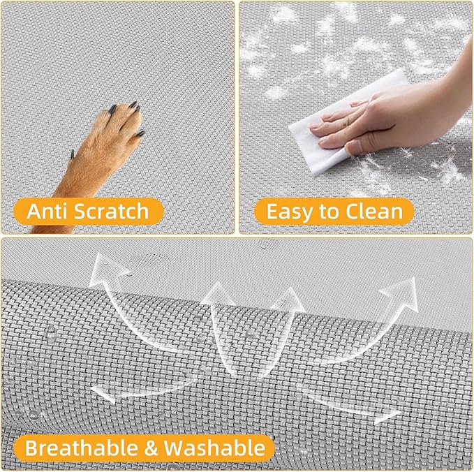 Simple Trending Raised Dog Bed for Large Dogs with Canopy, Waterproof Elevated Dog Bed, Breathable Big Pet Cot, Grey