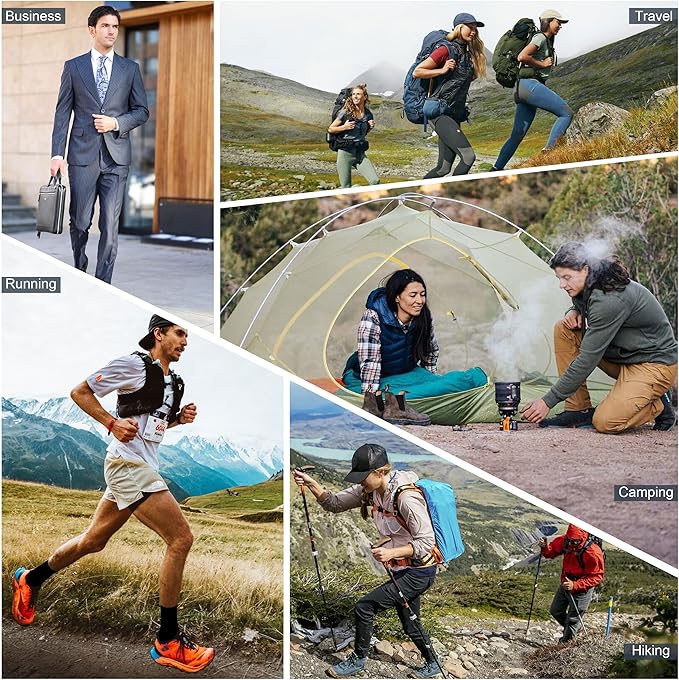 ZEAL WOOD Merino Wool Crew Hiking Socks for Women And Men with Full Cushion Moisture Wicking Walking Work Boot Socks