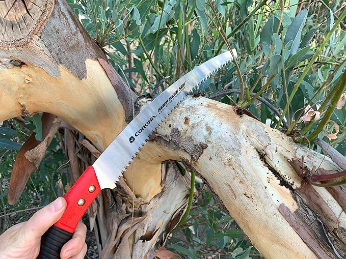 Corona Tools 13-Inch RazorTOOTH Pruning Saw | Tree Saw Designed for Single-Hand Use | Curved Blade Hand Saw | Cuts Branches up to 7" in Diameter | RS 7120