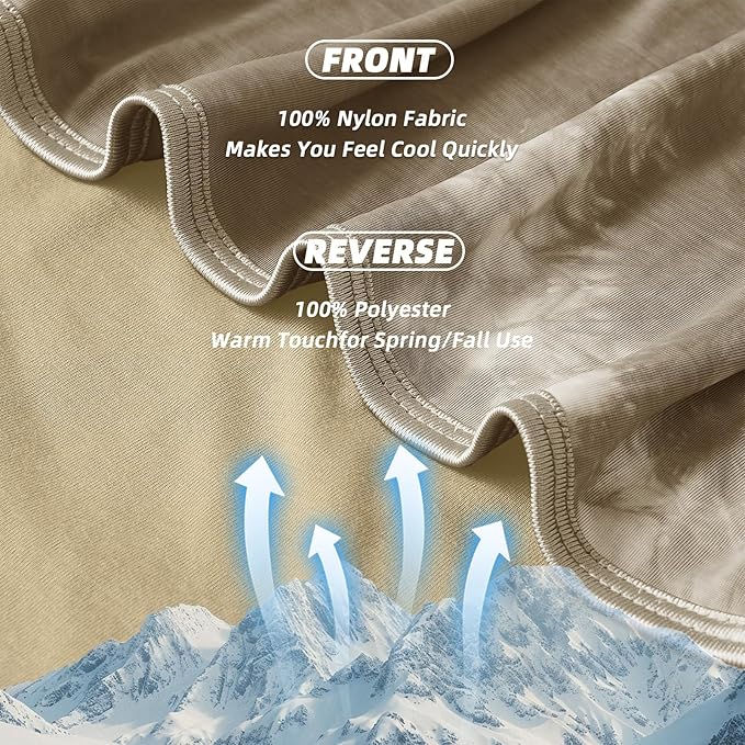 inhand Cooling Blanket Twin Size (60"x80"), Cooling Blankets for Hot Sleepers, Absorbs Heat to Keep Adults Cool for Summer Nights Sweats, Thin Cold Lightweight Blanket for Couch Bed, All Season Use