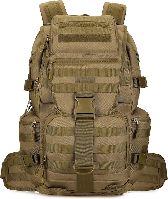 50L Military Tactical Backpack Hiking Waterproof Backpack Large Military Pack 3 Day Assault Pack Molle Bag Rucksack