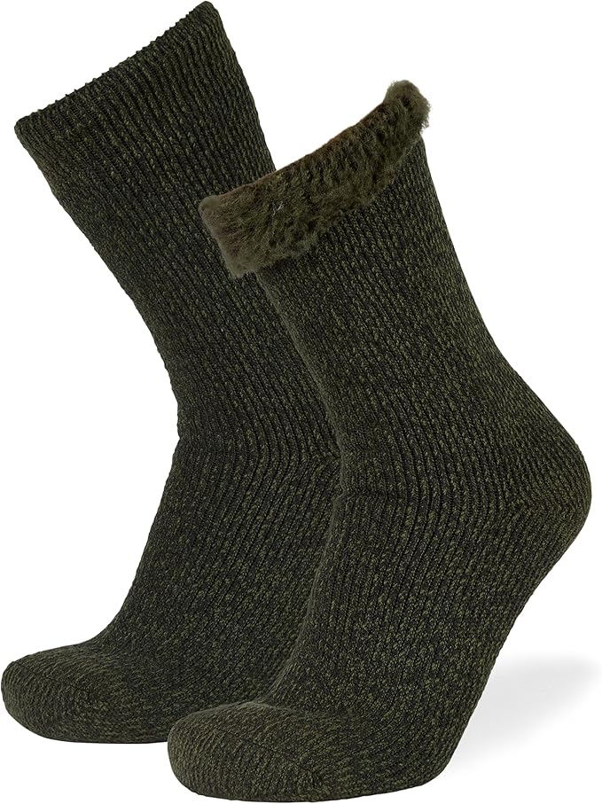 Thermal Hiking Socks – Cushioned, Insulated, Warm para Boots, Men & Women, One Size Fits Most 6-12, 2-Pack
