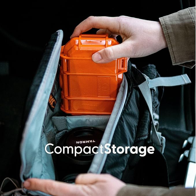 Evergreen ToughBox Tech Organizer – For Camera, Cables, Hard Drives, Compatible with GoPro etc. (Small, PROFoam, Clear)
