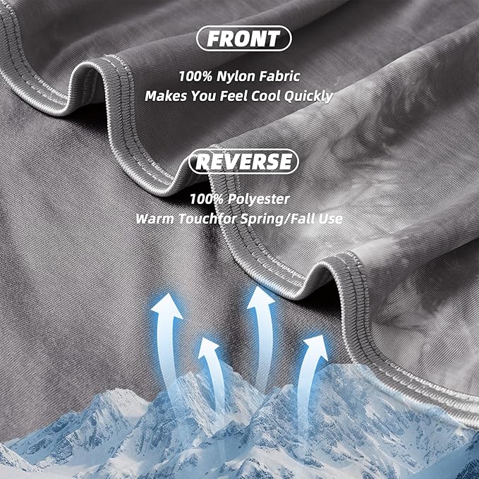 inhand Cooling Blanket Twin Size (60"x80"), Cooling Blankets for Hot Sleepers, Absorbs Heat to Keep Adults Cool for Summer Nights Sweats, Thin Cold Lightweight Blanket for Couch Bed, All Season Use
