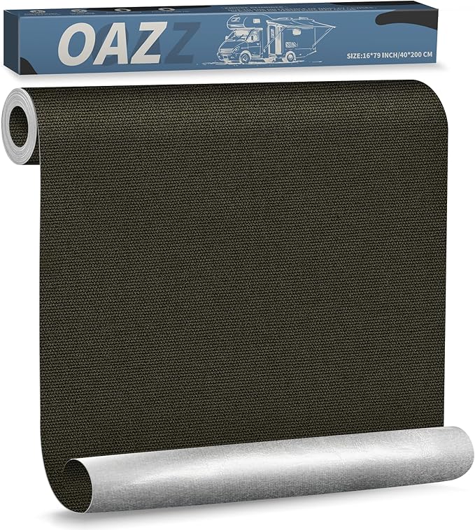 OAZ 16 x 79 inch Canvas Repair Patches Canvas Fabric Patch Self-Adhesive Canvas Repair Tape Waterproof Outdoor Gear Repair Patch Kit for Boat Cover Awning Sofa Chair Couch Tent Bag (Army Green)