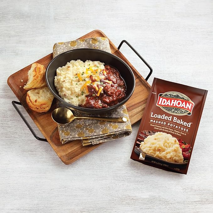 Idahoan Loaded Baked Mashed Potatoes, 8 Ounce (Pack of 8)