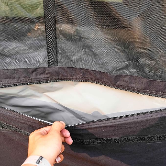 Coody | Rbm Outdoors Koala/Hub/Octopus Inflatable Tents for Camping with Stove Jack, 2/8/10 Person Luxury Canvas Blow Up Tent, 2 Room, Easy Setup Casa de Campaña, Large Inflatable House with Pump