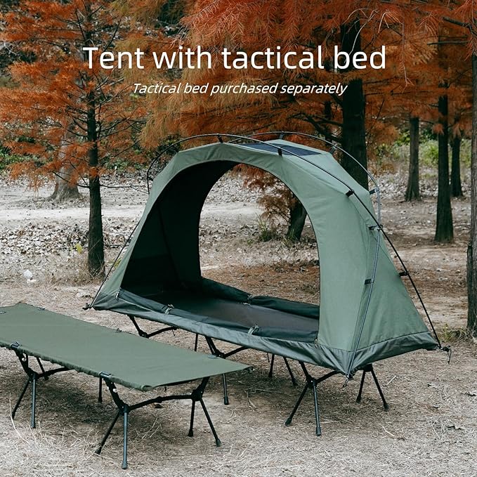 Penglai 1 Person Backpacking Tent - Portable Lightweight Camping Tent 210G TC Cotton, Compact for Traveling & Hiking