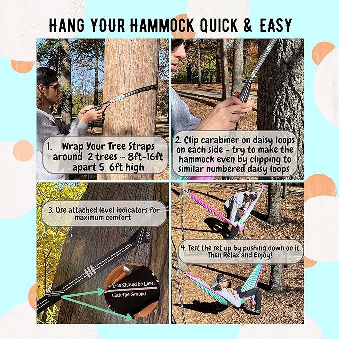 Camping Hammocks | Single Double and Bunk Bed Backpacking Hammock | Featherlite Outdoorsman Survival | hammok hamick hamock | (Wild Turkey, ThirdWheeler)