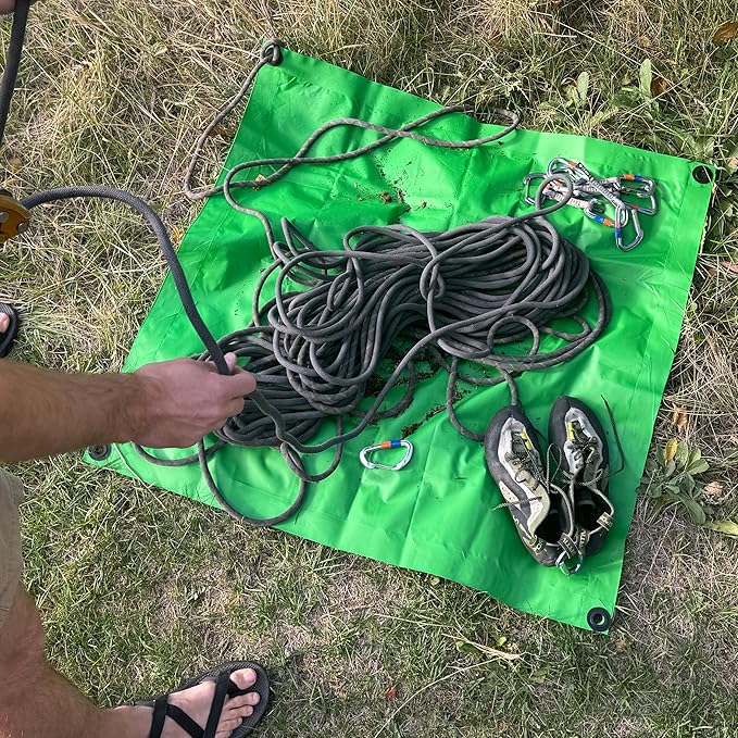 RENEGADE Industrial Tarp 3x3 ft Green – 6X Stronger, Waterproof, UV-Resistant, PFAS-Free – Heavy Duty Tarpaulin Cover for Camping, Construction, Gardening, Car & Equipment Protection