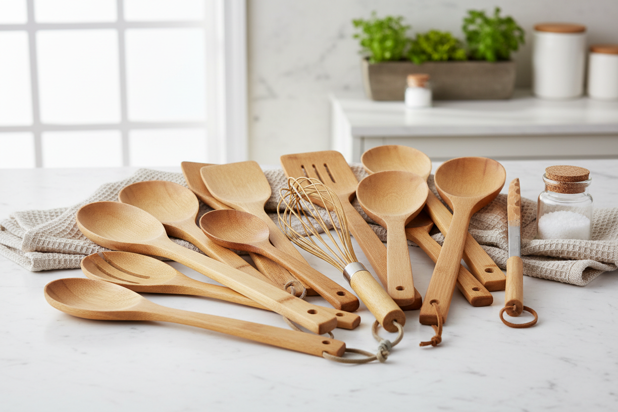 bamboo kitchen utensils eco friendly cooking tools