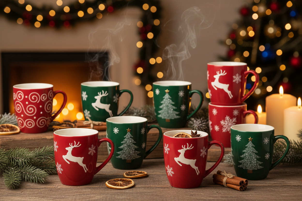 Christmas cups for holiday entertaining