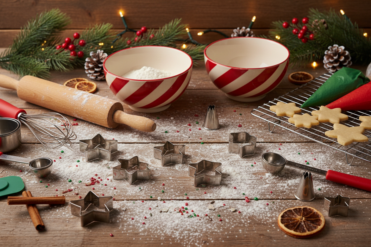 Cookie baking tools for Christmas baking