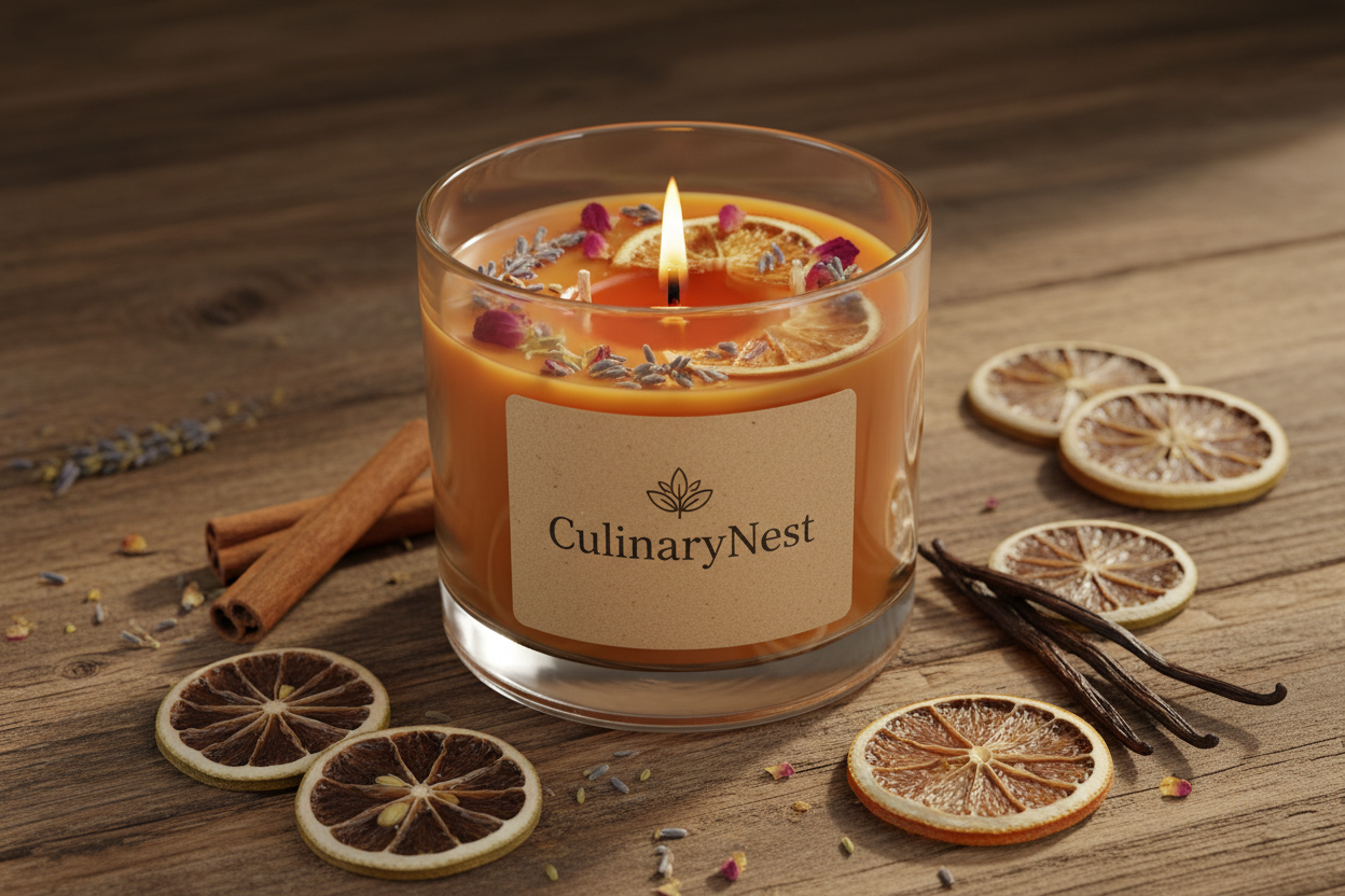 CulibaryNest handcrafted scented candle product