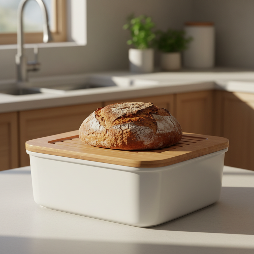 CulinaryNest bread storage box for fresh homemade bread