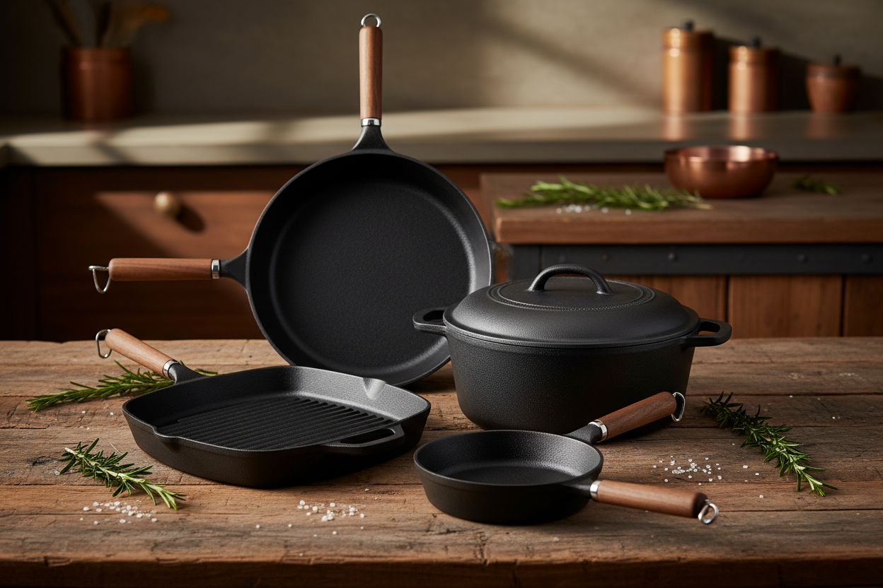 CulinaryNest cast iron cookware set