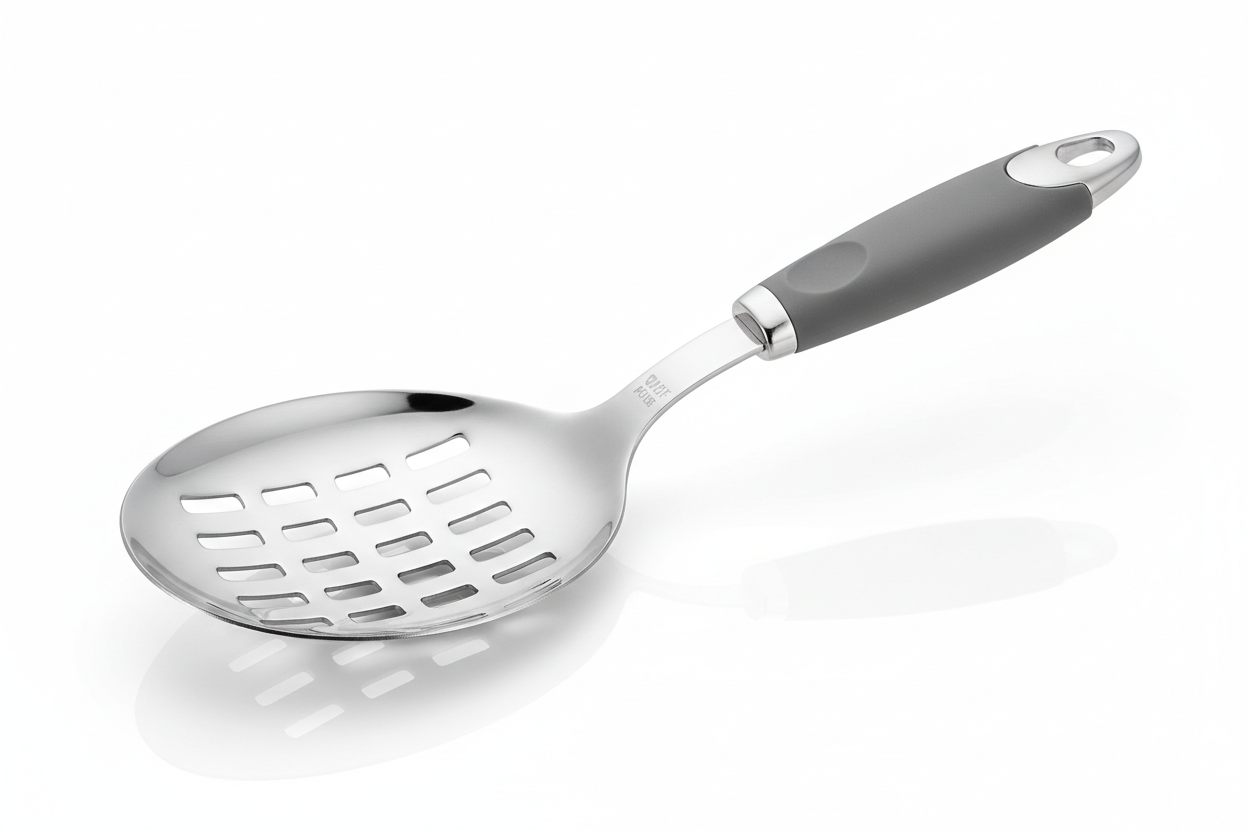 CulinaryNest slotted spoon for straining and serving food