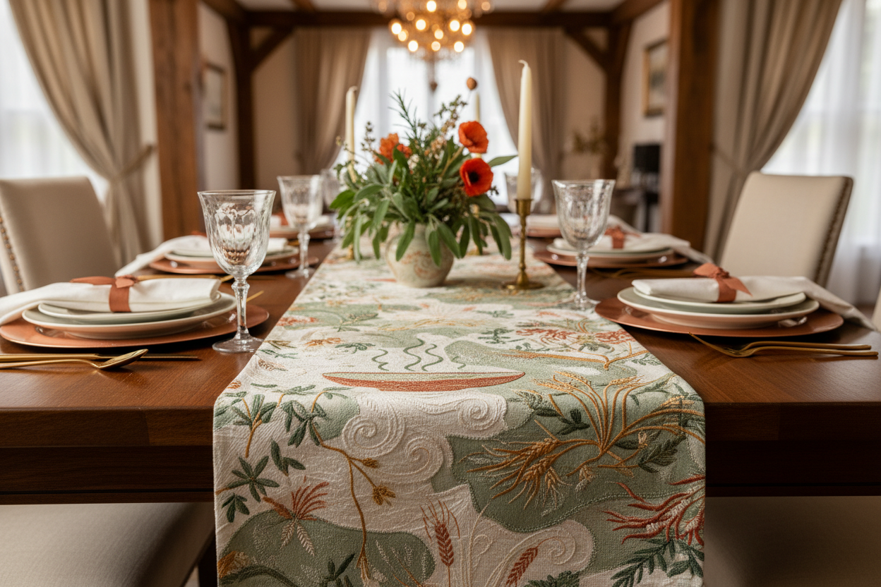 CulinaryNest stylish table runner dining decor