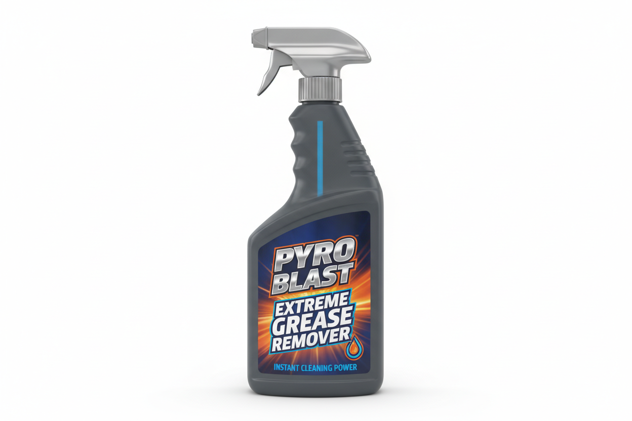 All-purpose kitchen cleaner for grease removal